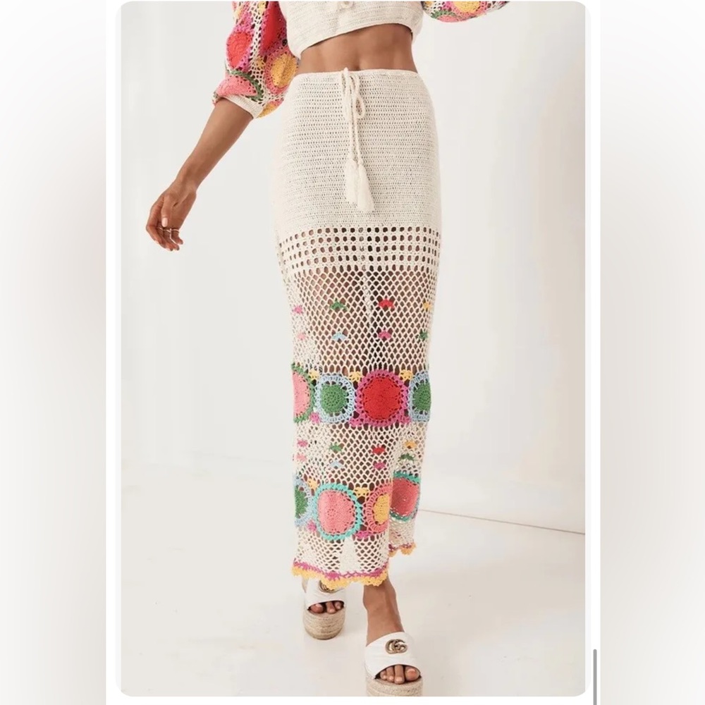 LET THE SUNSHINE IN CROCHET SKIRT Rainbow